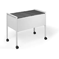 Durable 309510 Carro de archivo colgante Eco 80 A4- gris- de acero resistente a los arañazos- 655 x 592 x 368 mm